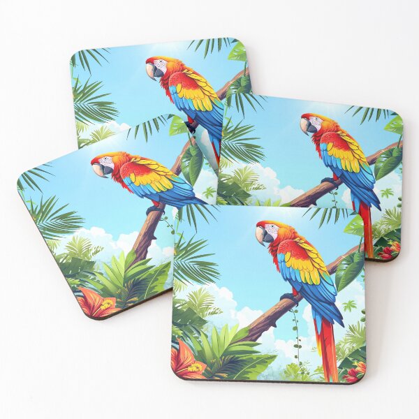 Item preview, Tropical Parrot Paradise designed and sold by cute-animals99.