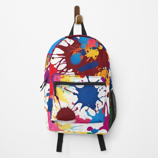 Item preview, Colorful Abstract Paint Splatter on White Background designed and sold by gallofoto.