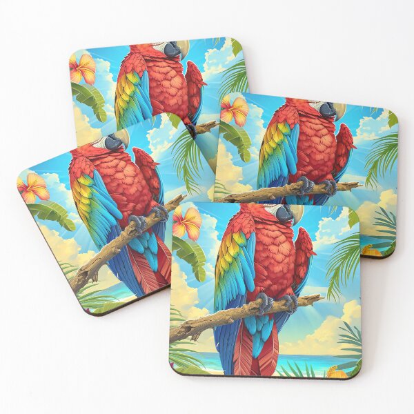 Item preview, Tropical Parrot Paradise designed and sold by cute-animals99.