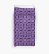 Funda nórdica Encaje floral cruzado en púrpura