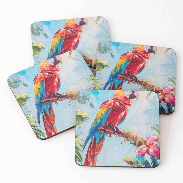 Item preview, Playful Parrot Paradise designed and sold by cute-animals99.