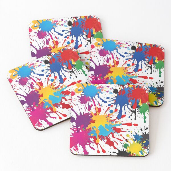 Item preview, Colorful Paint Splatter Abstract Background designed and sold by gallofoto.