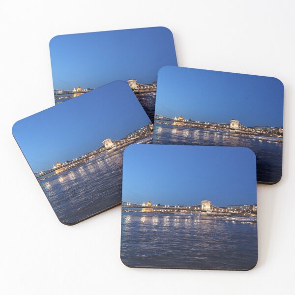 Item preview, Budapest Night, Hungary Chain Bridge, Danube landscape - BIPHOTO designed and sold by BIPHOTONEWS.