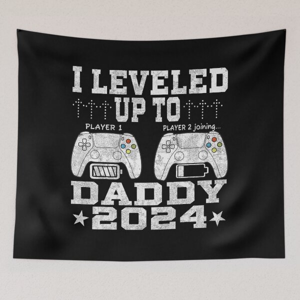 Item preview, I Leveled Up To Daddy 2024 Funny Soon To Be Dad 2024 Mens  designed and sold by PrintItStudio.