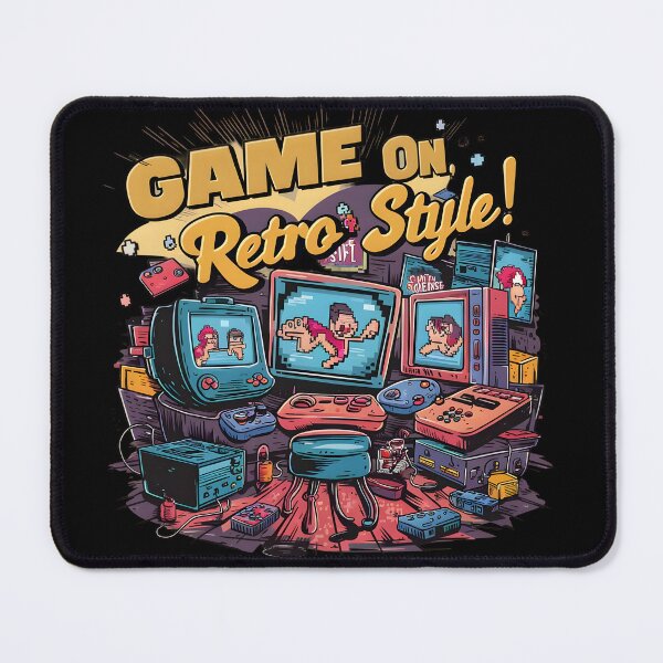 Item preview, Vintage Retro Gamer. designed and sold by LaughWear Co..