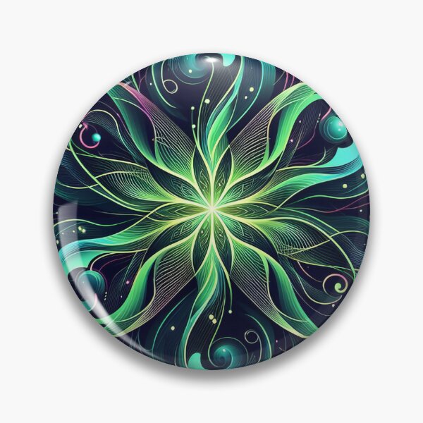 Item preview, Cosmic Bloom Neon Whorls in Ethereal Celestial Dance designed and sold by ArtComixHaven.