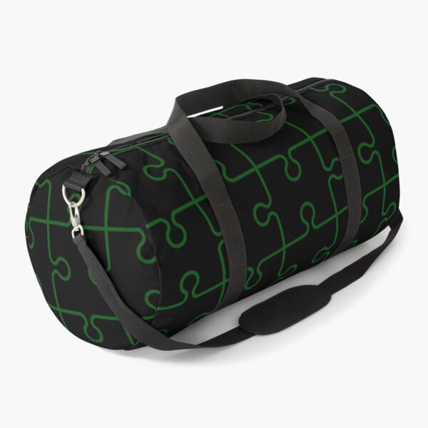 Item preview, Green Jigsaw Puzzle Piece Design Universal Black Canvas designed and sold by Alchemy-A-La-G.