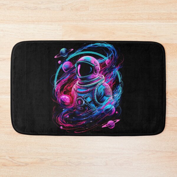Item preview, Cosmic Neon Astronaut - Portrait In Magic Space designed and sold by karsad.