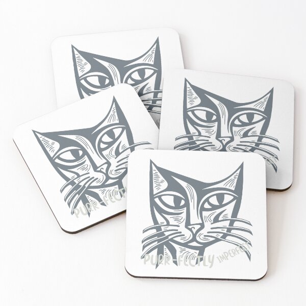 Item preview, Funny Cat Pun Purr-fectly Imperfect designed and sold by whyitsme.