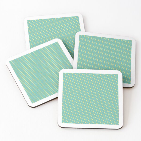 Item preview, Yellow Dashes Binary Sequence Lines Green Universal Canvas designed and sold by Alchemy-A-La-G.