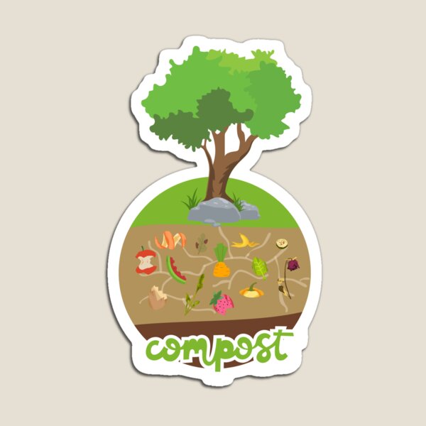 Item preview, Compost Earth Layers designed and sold by solarpunk-art.