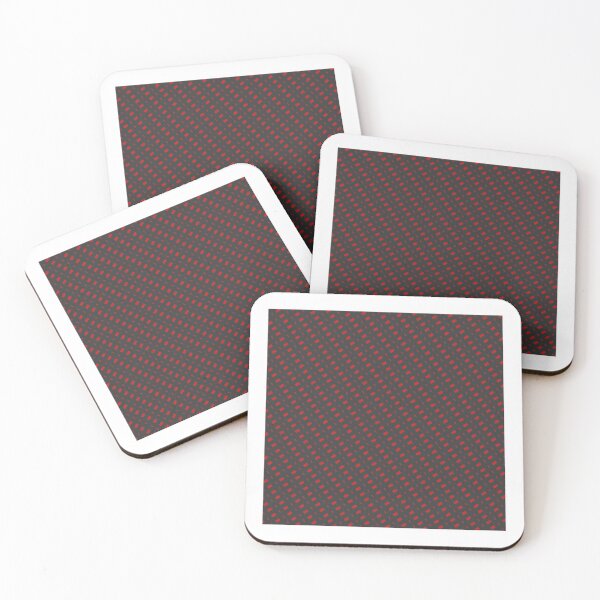 Item preview, Red Dashes Binary Sequence Lines Grey Universal Canvas designed and sold by Alchemy-A-La-G.