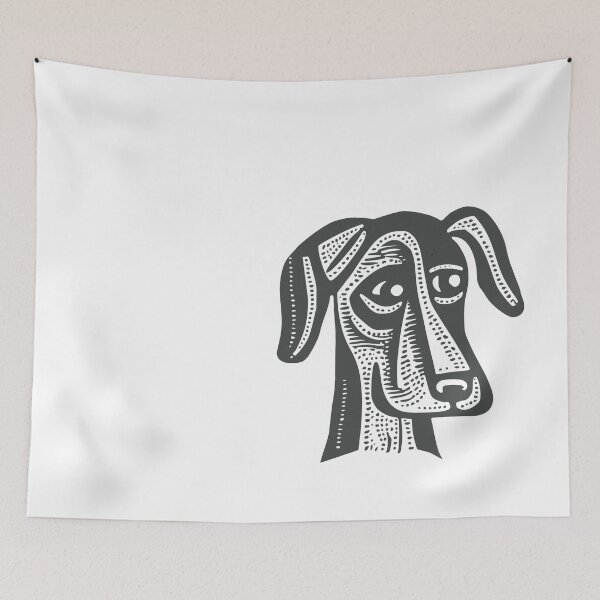 Item preview, Artsy Dog Illustration designed and sold by whyitsme.