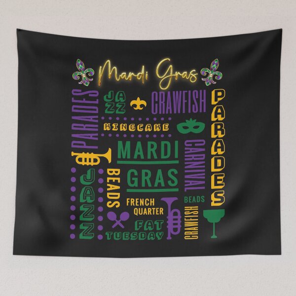Item preview, Colorful Mardi Gras 2024 designed and sold by AlienOccupation.