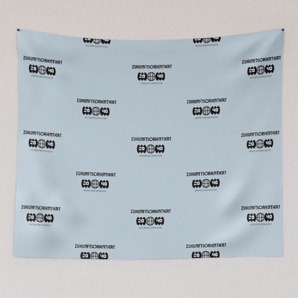 Item preview, Zukunftsorientiert - Spitzentechnologie | Pastel Blue Background designed and sold by RM-Journey.