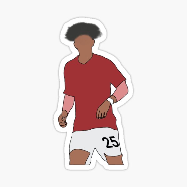 Artikel-Vorschau von Jadon Sancho, Spieler von Manchester United, designt und verkauft von Red-Bed.