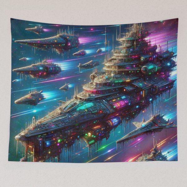 Item preview, Cyberpunk Fleet designed and sold by SparkedVisions.