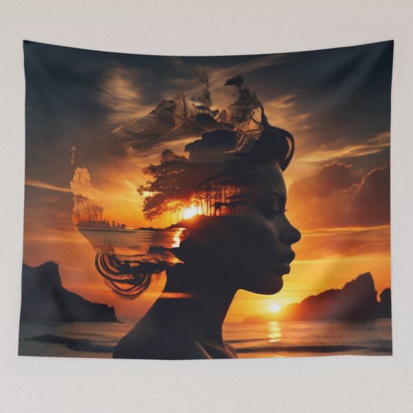 Aperçu de l'œuvre Sunset Double Exposure Collection #47 créée et vendue par DoubleExposures.
