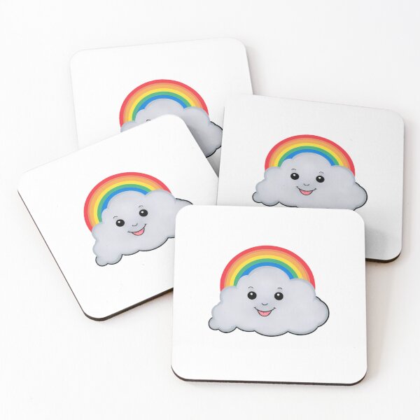 Item preview, Rainbow Friendly Grey Cute Fluffy Cloud designed and sold by omerfdln34.