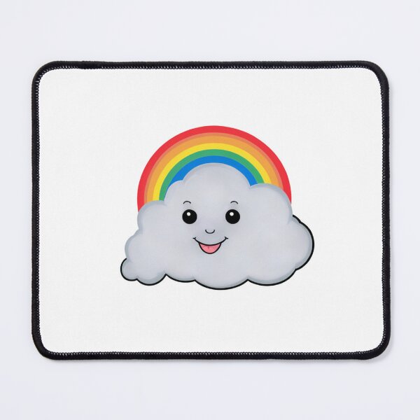 Item preview, Rainbow Friendly Grey Cute Fluffy Cloud designed and sold by omerfdln34.