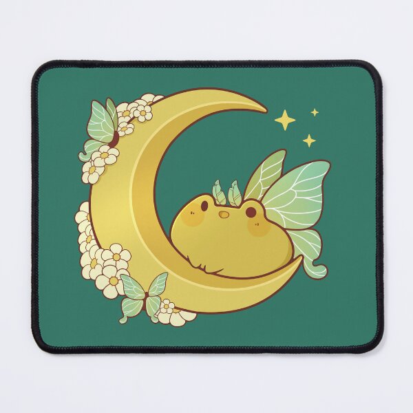 Item preview, Luna moth frog fairy on a moon designed and sold by Rihnlin.