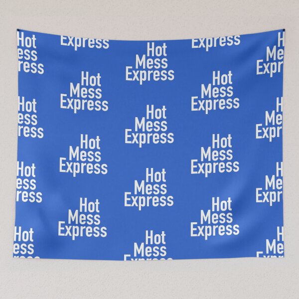 Item preview, Hot Mess Express Version Eight - Blue Background designed and sold by TeaLimeTwo.