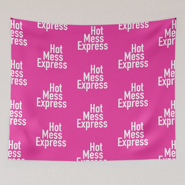 Item preview, Hot Mess Express Version Nine - Pink Background designed and sold by TeaLimeTwo.