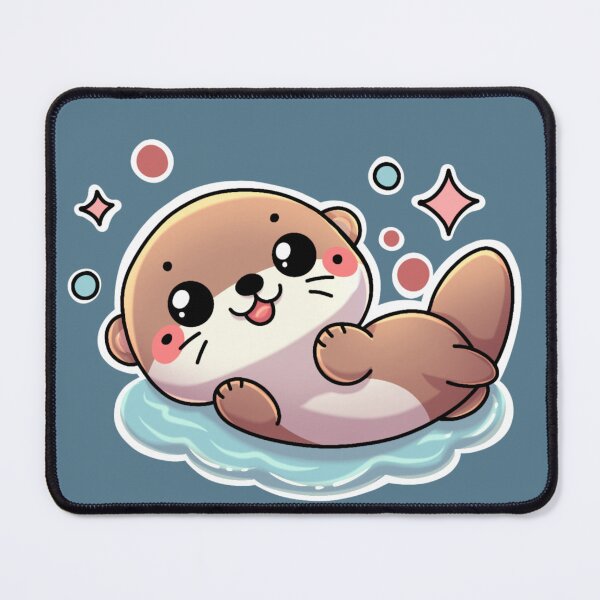 Item preview, Cute otter swimming designed and sold by Kiskadee-Draw.