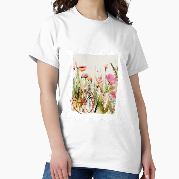 Floral Postage Stamp - Louisville Classic T-Shirt