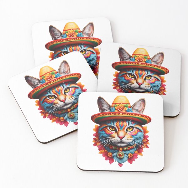 Item preview, Feline Fiesta: Cat with Sombrero IV designed and sold by ArtistryTouch.