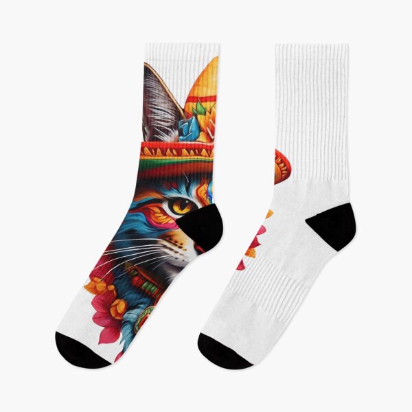 Item preview, Feline Fiesta: Cat with Sombrero IV designed and sold by ArtistryTouch.