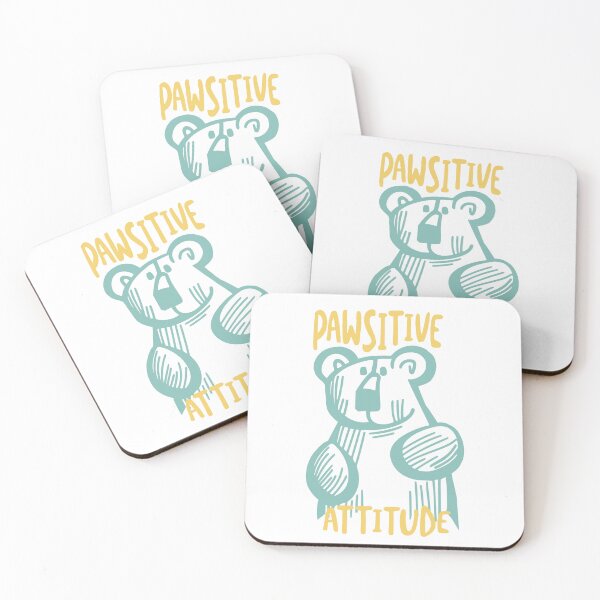 Item preview, Funny Bear Pun Pawsitive Attitude designed and sold by whyitsme.