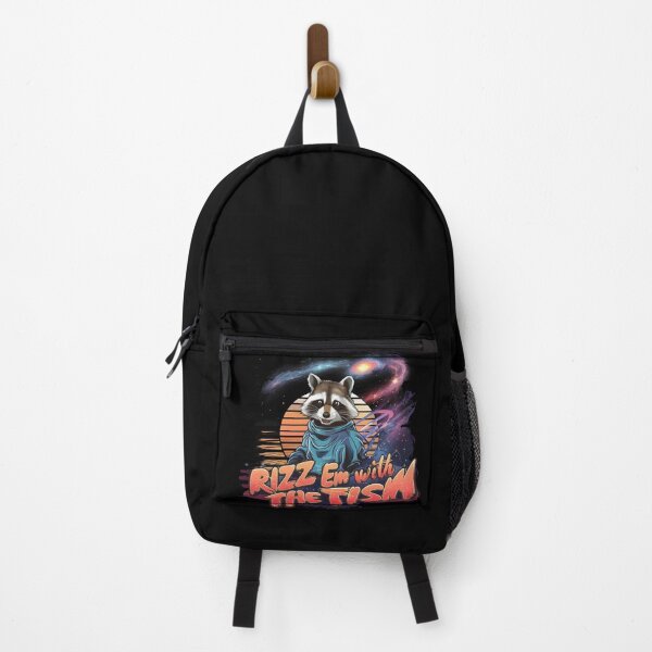 Item preview, Rizz Em With The Tism Retro Vintage raccoon Meme designed and sold by FurRealStudioCo.