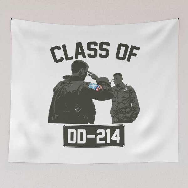 Item preview, Honoring the Military Veterans of Class of DD-214 designed and sold by friendlyspoon.