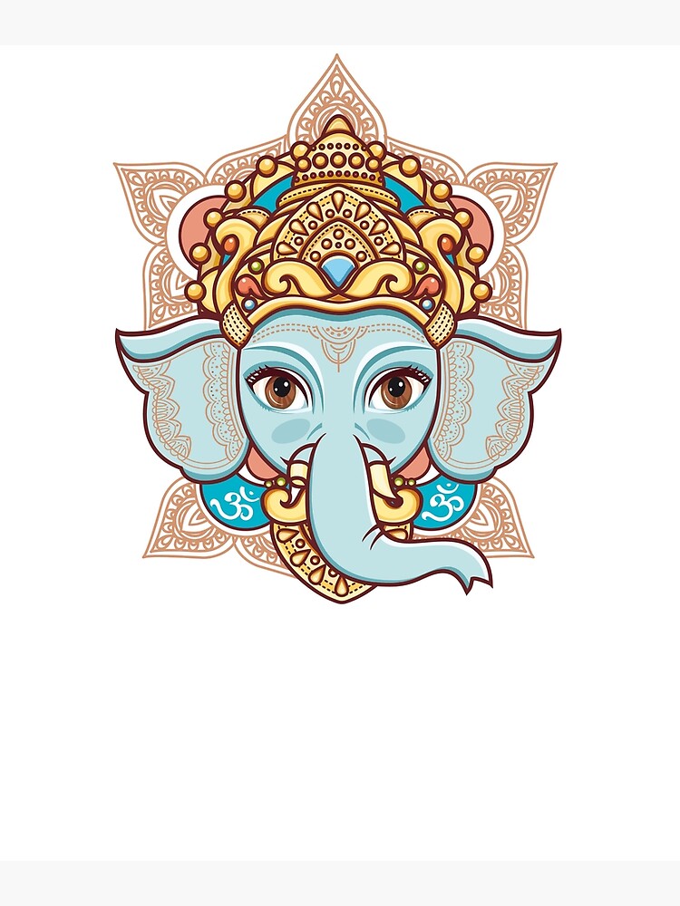 Elefant Indischer Hinduistischer Gott Lord Ganesh Grusskarte Von Palinda Redbubble