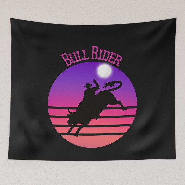 Item preview, Retro Full Moon Bull Rider designed and sold by AlienOccupation.