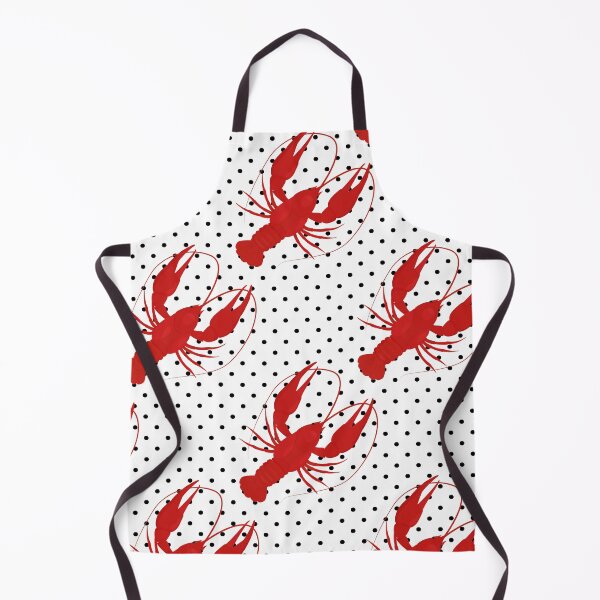 Item preview, red lobster polka dots white designed and sold by Gossip Rag.