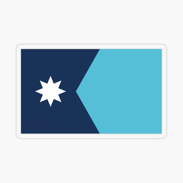Item preview, Unity of Minnesota state flag (Horizontal) designed and sold by MinnesotaFlag.