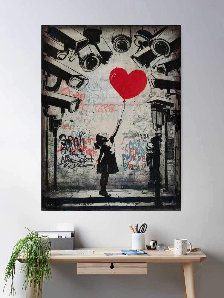 Banksy Street Art little girl with ballon