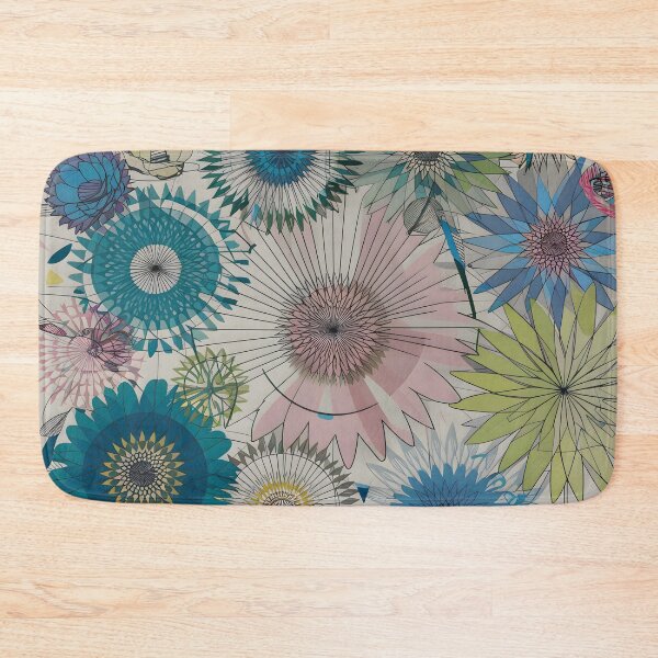 Item preview, Vibrant Botanical Mosaic: Exploring Geometric Florals designed and sold by MrKATORSKI.