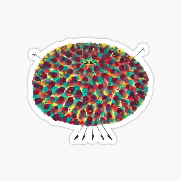Poofy Aziz Sticker