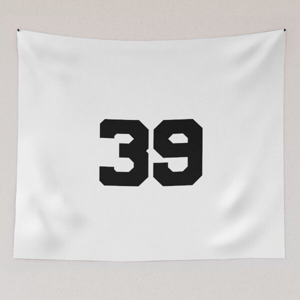 Item preview, 39, thirty-nine, black, University designed and sold by Numbers-Art.