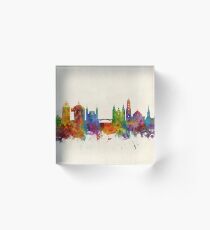 Ljubljana Solvenia Skyline Acrylic Block