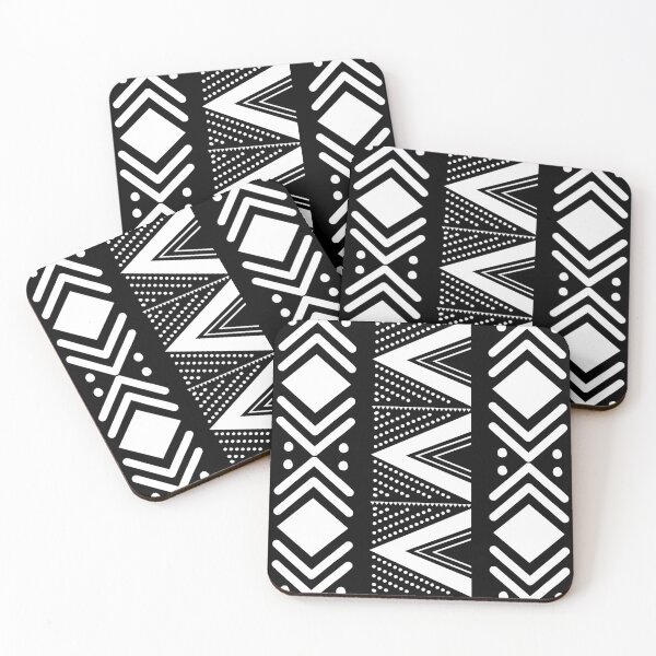 Item preview, Black and White Bogolan African Printed Design designed and sold by funkyvibes.
