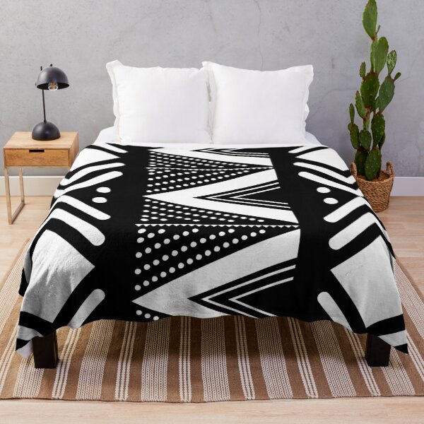Item preview, Black and White Bogolan African Printed Design designed and sold by funkyvibes.