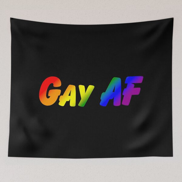 Item preview, Gay AF Rainbow Pride Flag Colors, LGBTQ Flag Design designed and sold by Travelslightly.