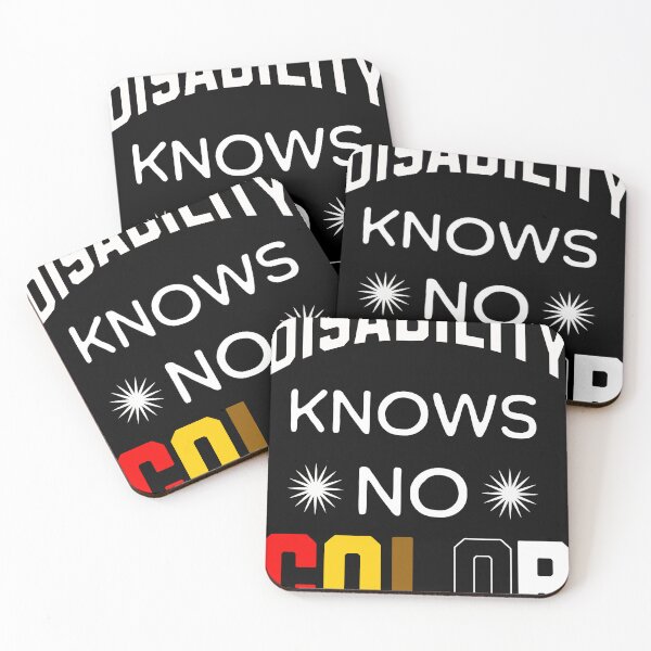 Item preview, DISABILITY KNOWS NO COLOR designed and sold by Encompassing Threads.