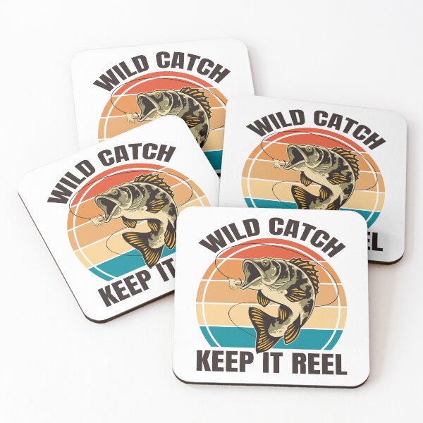 Item preview, Funny Fishing Lover Pun Wild Catch Keep It Reel Angler Humor Lucky Fishing  designed and sold by Bad Kitty Designz.
