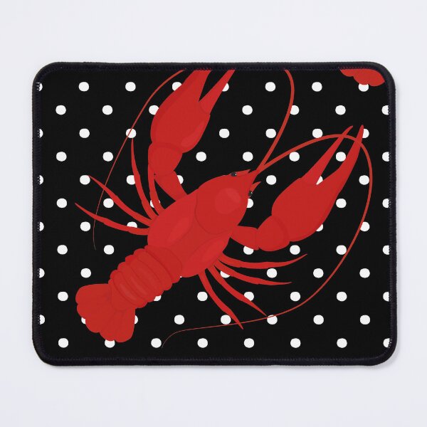 Item preview, red lobster polka dots black designed and sold by Gossip Rag.