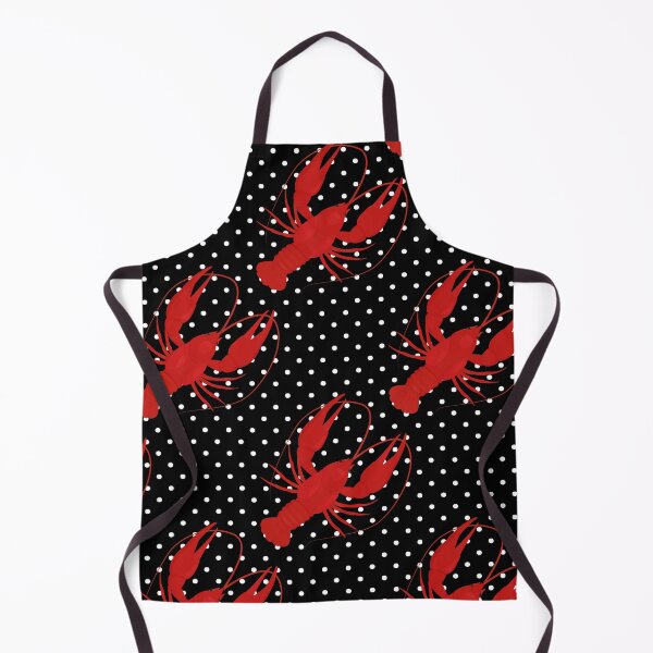 Item preview, red lobster polka dots black designed and sold by Gossip Rag.
